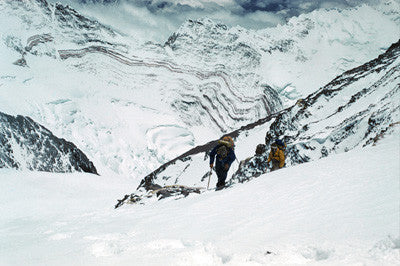 Hillary and Tenzing approach the south east ridge at 27,300 feet