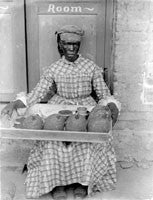 Woman selling Jack Fruit